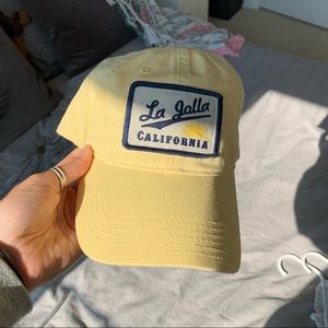 Yellow baseball hat :)